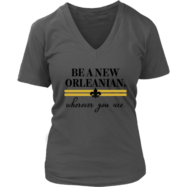 Be a New Orleanian Women's V-Neck T-Shirt