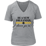 Be a New Orleanian Women's V-Neck T-Shirt